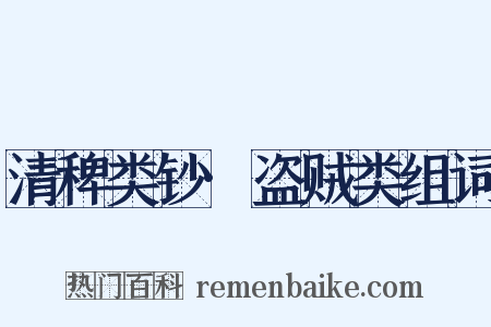 清稗类钞·盗贼类组词是什么意思的图片